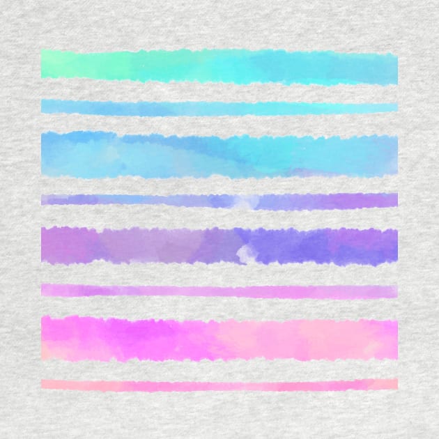 Watercolor stripes by zeevana